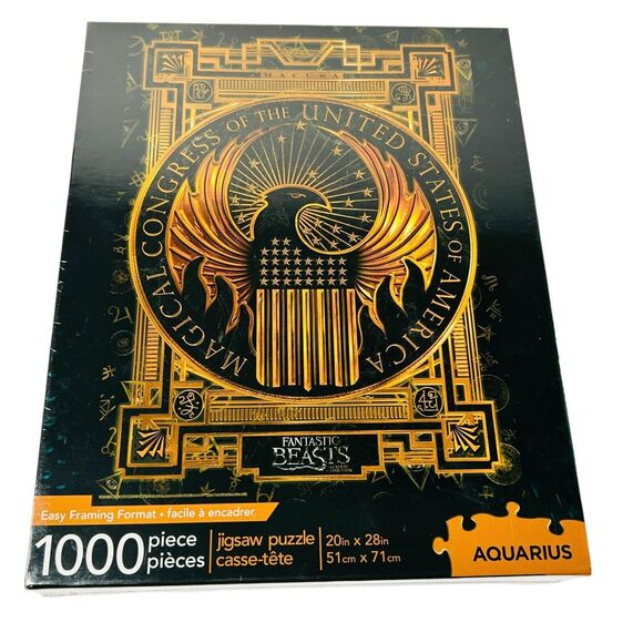 Fantastic Beasts Puzzle MACUSA Seal 1000 Pieces Aquarius NEW Sealed - Picture 1 of 5